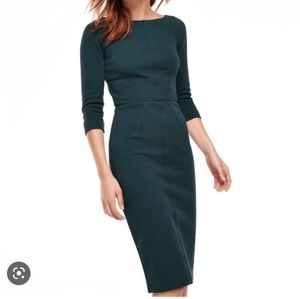 Teal Boden Ottoman Sheath Dress 6L